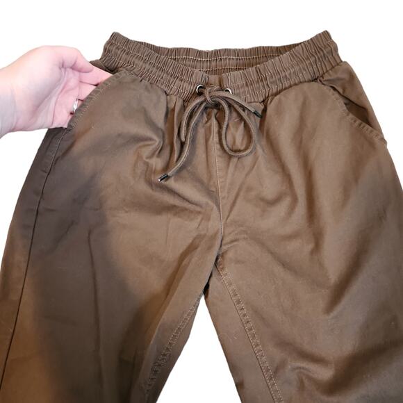 Papaya Brown Khaki Joggers with Pockets Size Small - Picture 14 of 14
